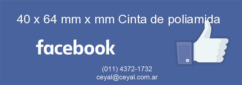 40 x 64 mm x mm Cinta de poliamida