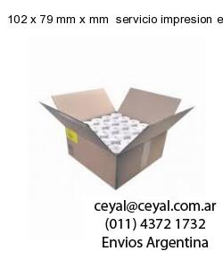 102 x 79 mm x mm  servicio impresion etiquetas codigos