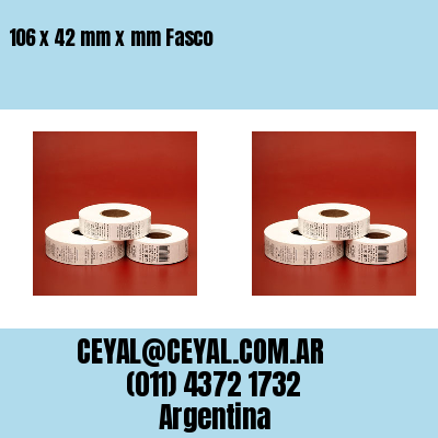 106 x 42 mm x mm Fasco