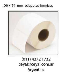 106 x 74  mm  etiquetas termicas
