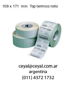109 x 171  mm  Top termico rollo