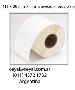 111 x 88 mm x mm  servicio impresion etiquetas codigos