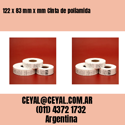 122 x 83 mm x mm Cinta de poliamida