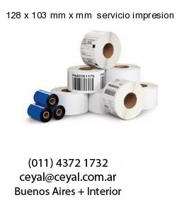 128 x 103 mm x mm  servicio impresion etiquetas