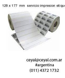 128 x 177  mm  servicio impresion etiquetas termicas