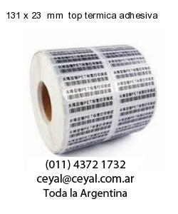 131 x 23  mm  top termica adhesiva