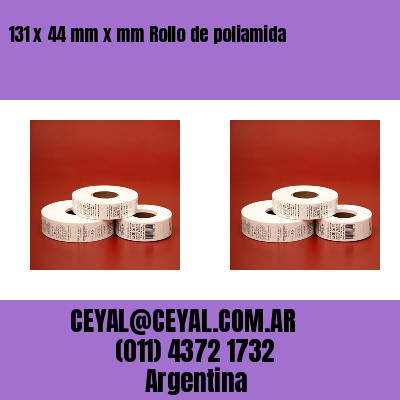 131 x 44 mm x mm Rollo de poliamida