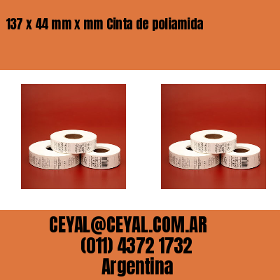 137 x 44 mm x mm Cinta de poliamida