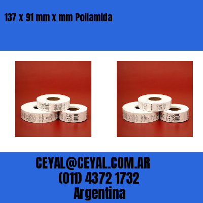 137 x 91 mm x mm Poliamida