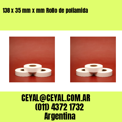 138 x 35 mm x mm Rollo de poliamida
