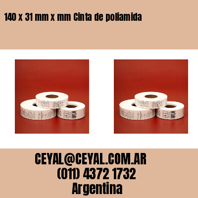 140 x 31 mm x mm Cinta de poliamida