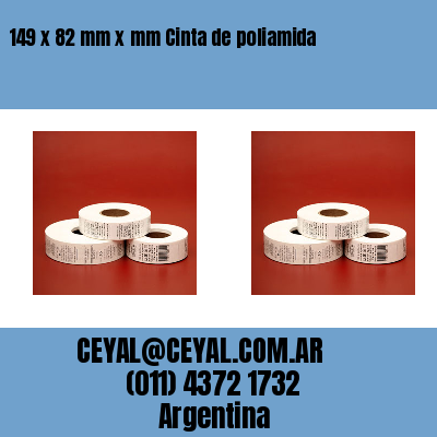 149 x 82 mm x mm Cinta de poliamida