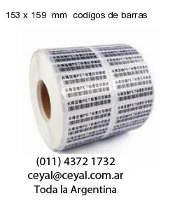 153 x 159  mm  codigos de barras