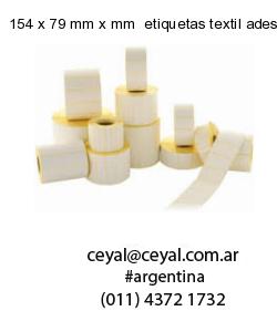 154 x 79 mm x mm  etiquetas textil adesivas