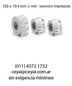155 x 154 mm x mm  servicio impresion etiquetas