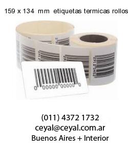 159 x 134  mm  etiquetas termicas rollos
