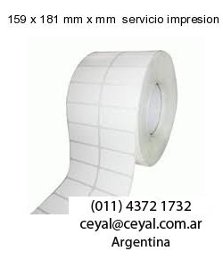 159 x 181 mm x mm  servicio impresion etiquetas offset