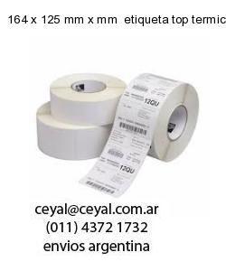 164 x 125 mm x mm  etiqueta top termica