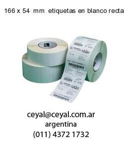 166 x 54  mm  etiquetas en blanco rectangulares