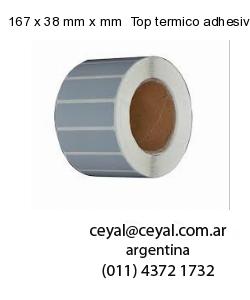 167 x 38 mm x mm  Top termico adhesivo