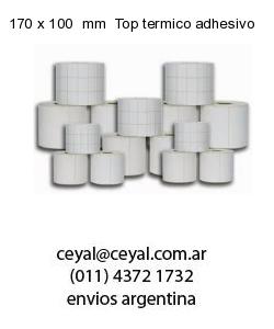 170 x 100  mm  Top termico adhesivo