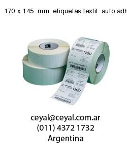 170 x 145  mm  etiquetas textil  auto adhesiva