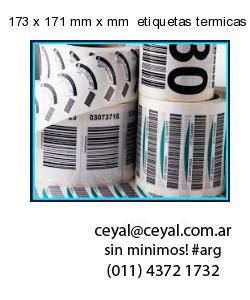 173 x 171 mm x mm  etiquetas termicas