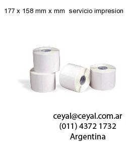 177 x 158 mm x mm  servicio impresion etiquetas termicas