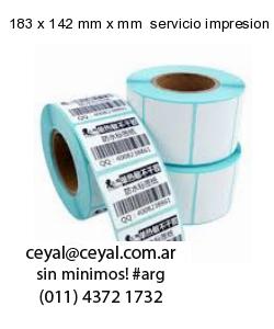 183 x 142 mm x mm  servicio impresion etiquetas numeradas