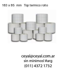 183 x 85  mm  Top termico rollo