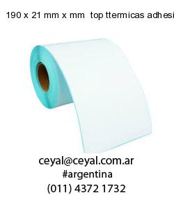 190 x 21 mm x mm  top ttermicas adhesivas