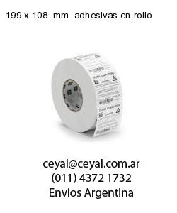 199 x 108  mm  adhesivas en rollo