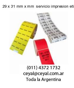29 x 31 mm x mm  servicio impresion etiquetas codigos