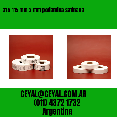 31 x 115 mm x mm poliamida satinada