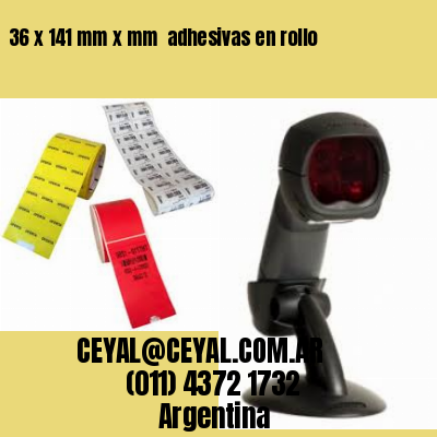 36 x 141 mm x mm  adhesivas en rollo