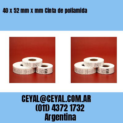 40 x 52 mm x mm Cinta de poliamida