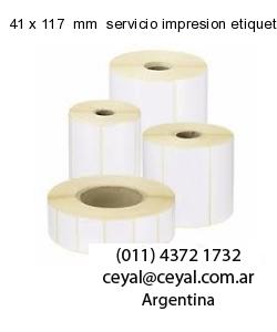 41 x 117  mm  servicio impresion etiquetas codigos
