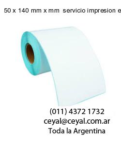 50 x 140 mm x mm  servicio impresion etiquetas correlativas