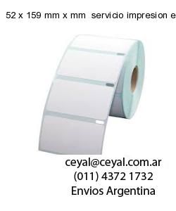 52 x 159 mm x mm  servicio impresion etiquetas codigos