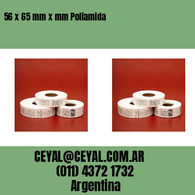 56 x 65 mm x mm Poliamida