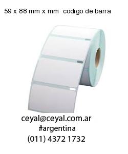 59 x 88 mm x mm  codigo de barra
