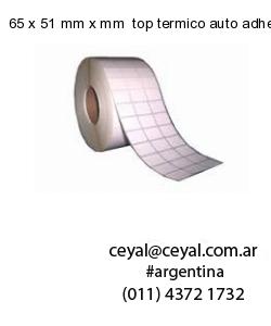 65 x 51 mm x mm  top termico auto adhesivo top termico adesivo