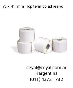 73 x 41  mm  Top termico adhesivo