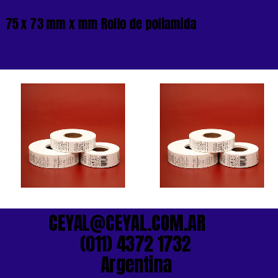 75 x 73 mm x mm Rollo de poliamida
