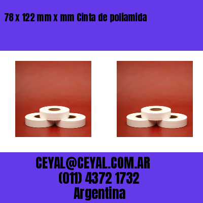 78 x 122 mm x mm Cinta de poliamida