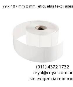 79 x 107 mm x mm  etiquetas textil adesivas