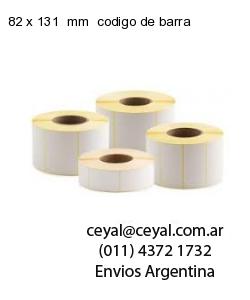 82 x 131  mm  codigo de barra