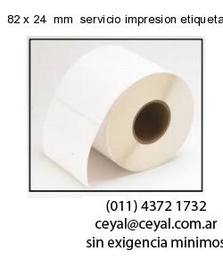 82 x 24  mm  servicio impresion etiquetas numeradas