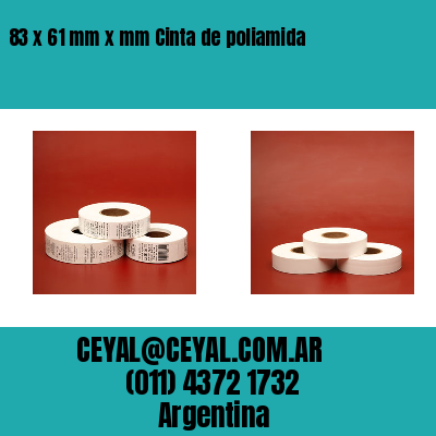 83 x 61 mm x mm Cinta de poliamida