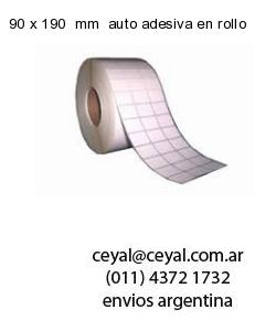 90 x 190  mm  auto adesiva en rollo